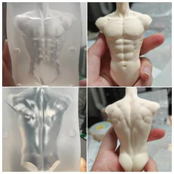 Polymer Clay Nine-head Body Proportional Male/female Body Silicone Mold Fondant/resin Clay DIY Doll Sculpture Modeling Tool