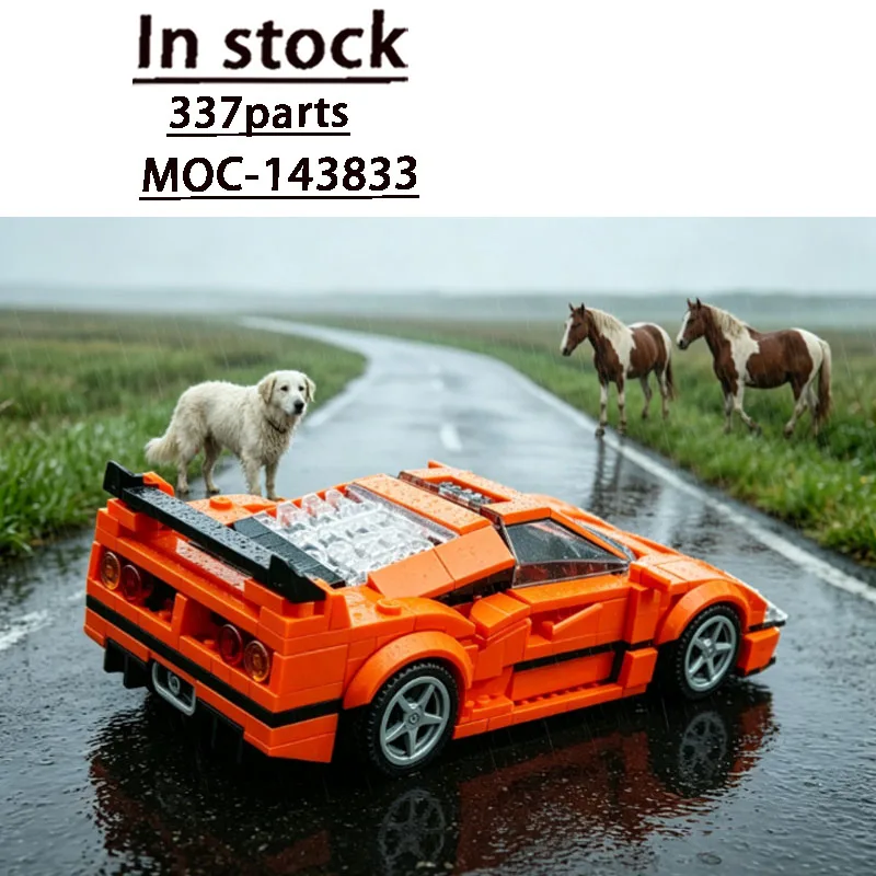 Building Block Set MOC-143833 Hot-Selling Forest Sports Limited Edition Super Racing Car 337 Parts Birthday Christmas Toy Gift