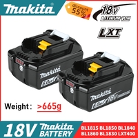 2025 New 18v Makita BL1860 BL1850B BL1850 BL1840 BL1830 Screwdriver Battery & Charger Replacement Power Tool Batteries.