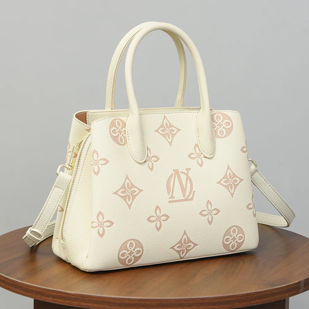 

High Quali Faionable Women's Handbag Classic mat Color Blo Emed Leather Single oulder Bag Hong Kong Trend