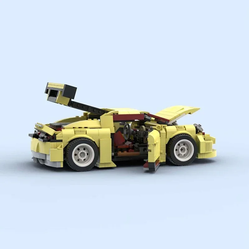 City Car Model MOC Building Bricks Speed Champion Classic Sports Car Modular Technology Gifts Holiday Assemble Children Toy Suit