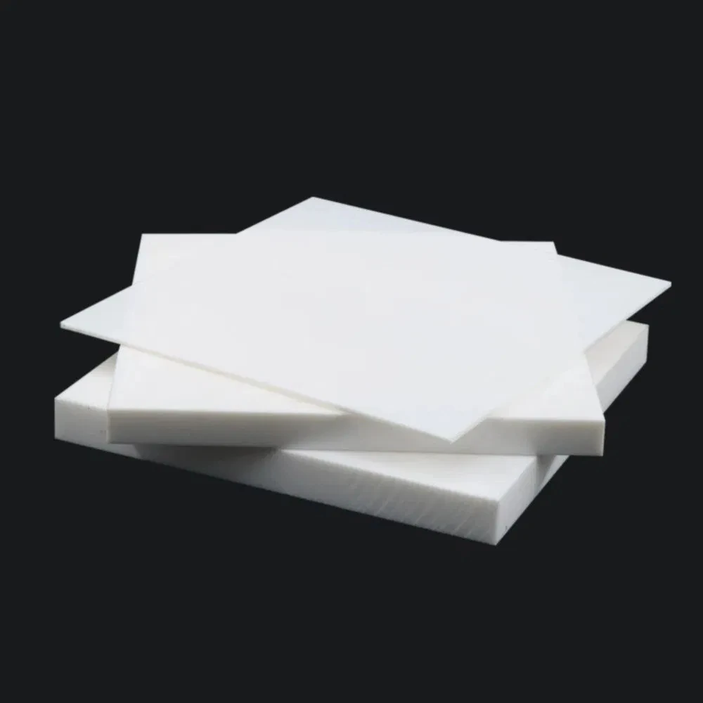 White PA66 Nylon Plate 6mm 8mm Thick Durable Insulating Rubber Sheet Rigid Plastic Block Tools