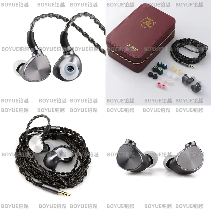 double moving ring hifi earphones wired in-ear high-quality game round hole interface earphones