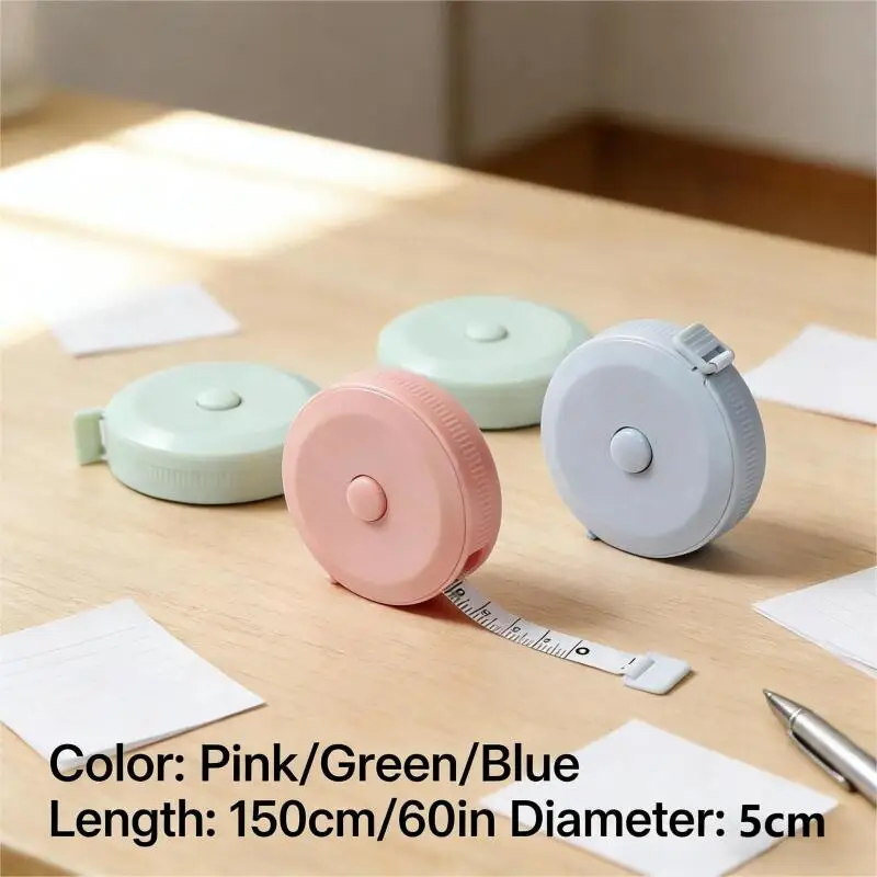 1/2/3PCS Soft Body Tape Measure, Double-Sided Retractable Ruler for Weight Loss Medical Sewing Tailor Craft Measurements