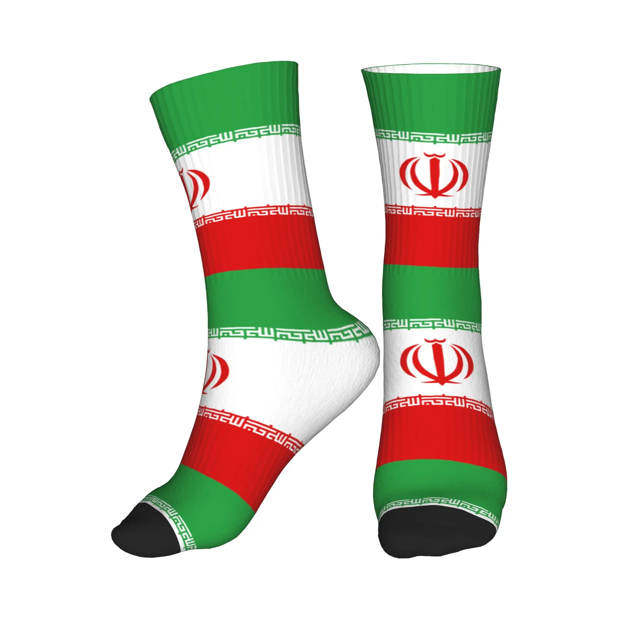 

Flag of Iran Dress Socks Mens Womens Warm Fashion Novelty Iranian Patriotic Crew Socks