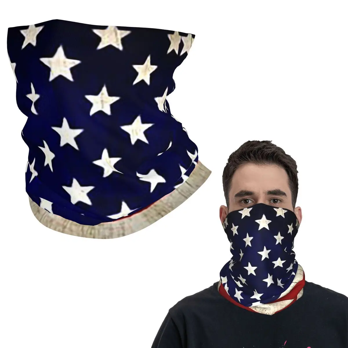 

Бандана с американским флагом США, шарф с принтом, теплая Балаклава, походная рыбалка для мужчин, женщин, взрослых, дышащая