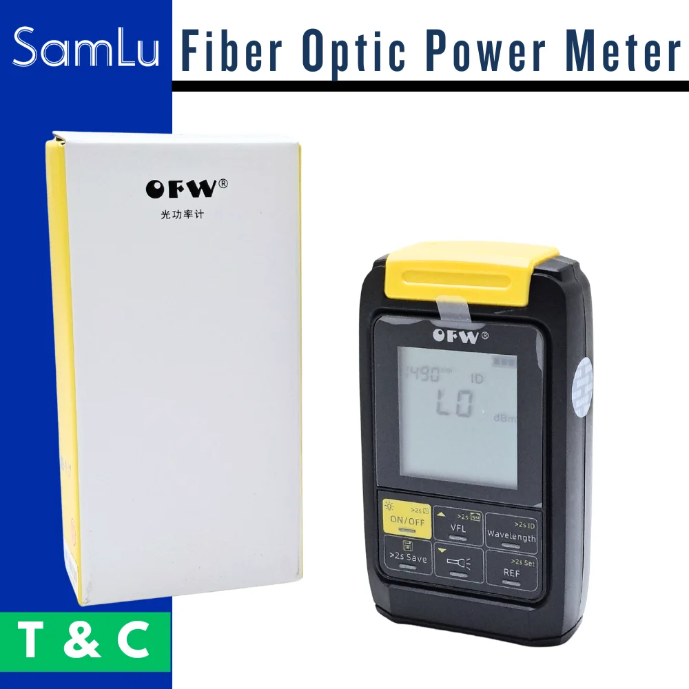 OPM VFL Mini 4 in 1 Optical Power Meter Visual Fault Locator Fiber Optic Light Meter Optic Fiber Tester OPM VFL