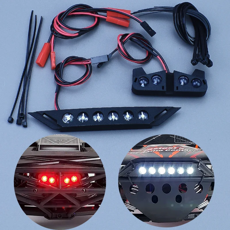 Для 1/10 Traxxas 4x4 2wd VXL XL-5 SLASH Передние и задние светодиодные фонари Фары Задние фонари DC 3-5 В Грузовик с коротким ходом RC Автомобиль Для 1/10 Traxxas 4x4 2wd VXL XL-5 SLASH Передние и задние светодиодные фонари Фары Задние фонари DC 3-5 В Грузовик с коротким ходом RC Автомобиль