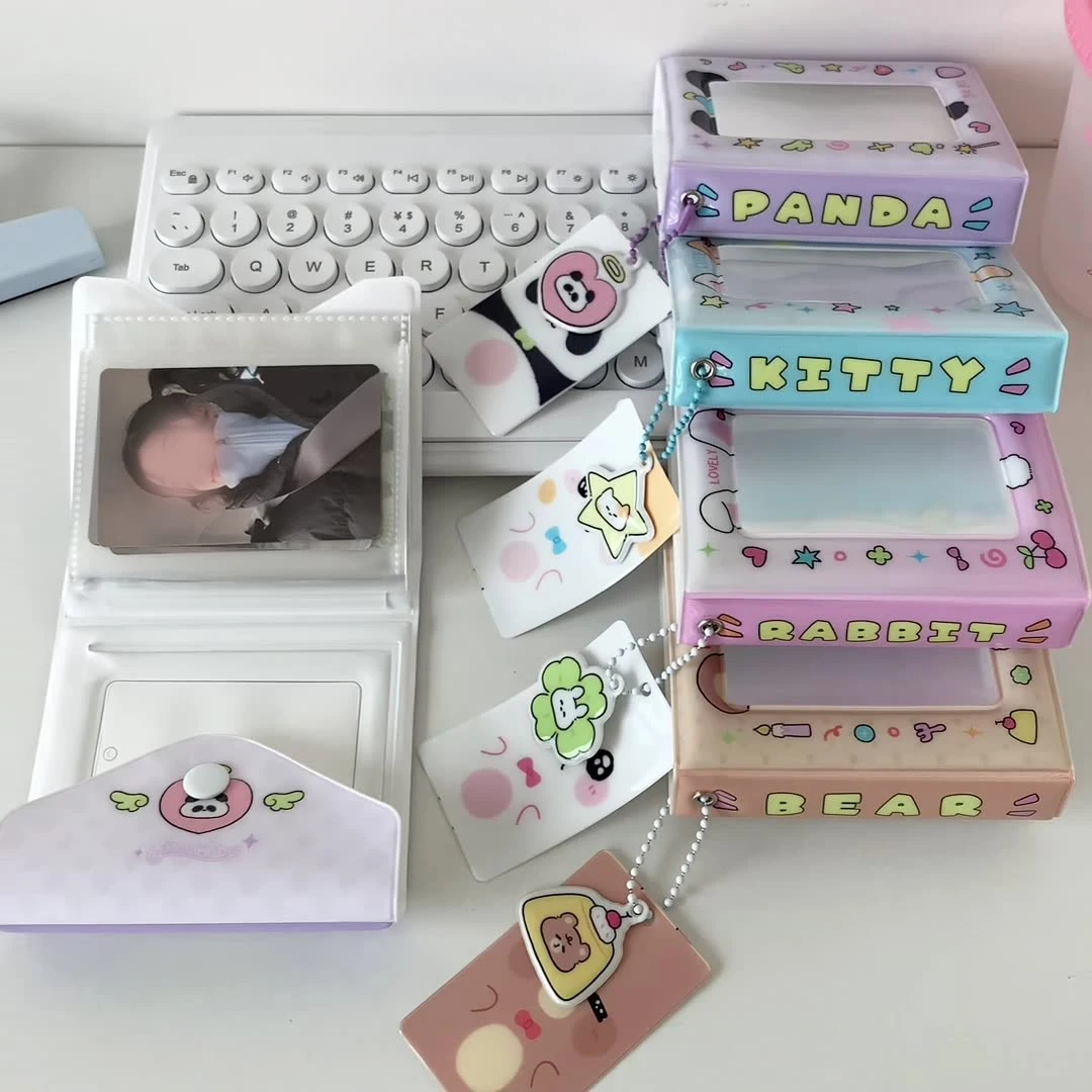 อัลบั้มรูปการ์ตูนลูกแมวสามนิ้วเวอร์ชั่นเกาหลี หนังสือบัตรนักเรียน ดาวโพลารอยด์ไล่หนังสือเก็บบัตรขนาดเล็ก