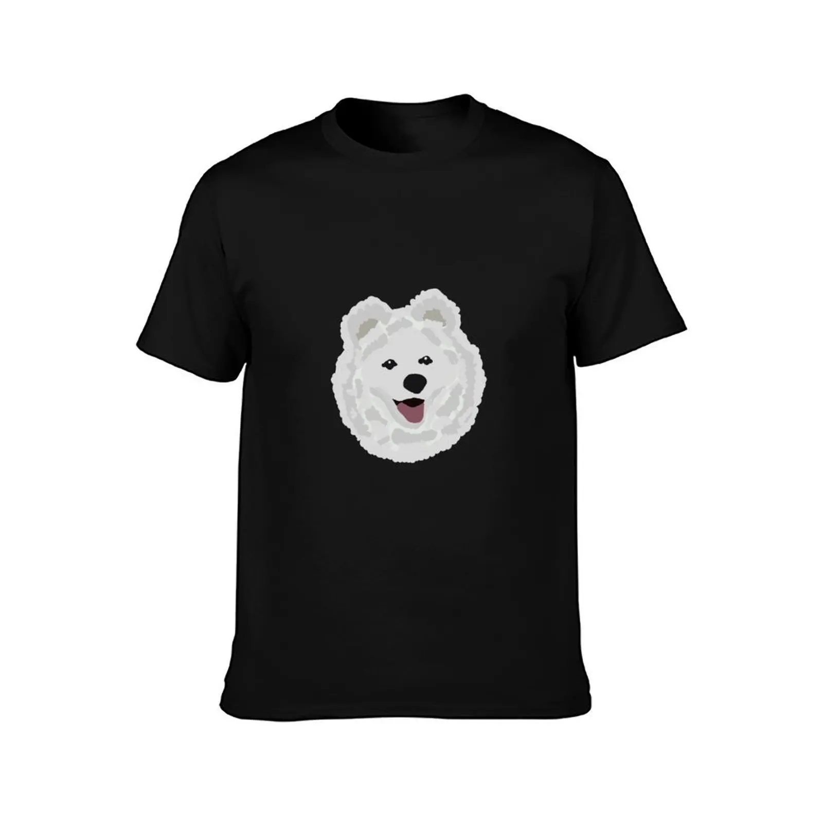 samoyed T-Shirt Retro Style Print Casual Top