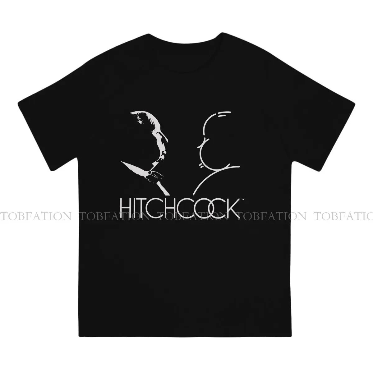 Alfred Hitchcock Face Tshirt Homme Men Streetwear 4XL 5XL 6XL 100% Cotton T Shirt