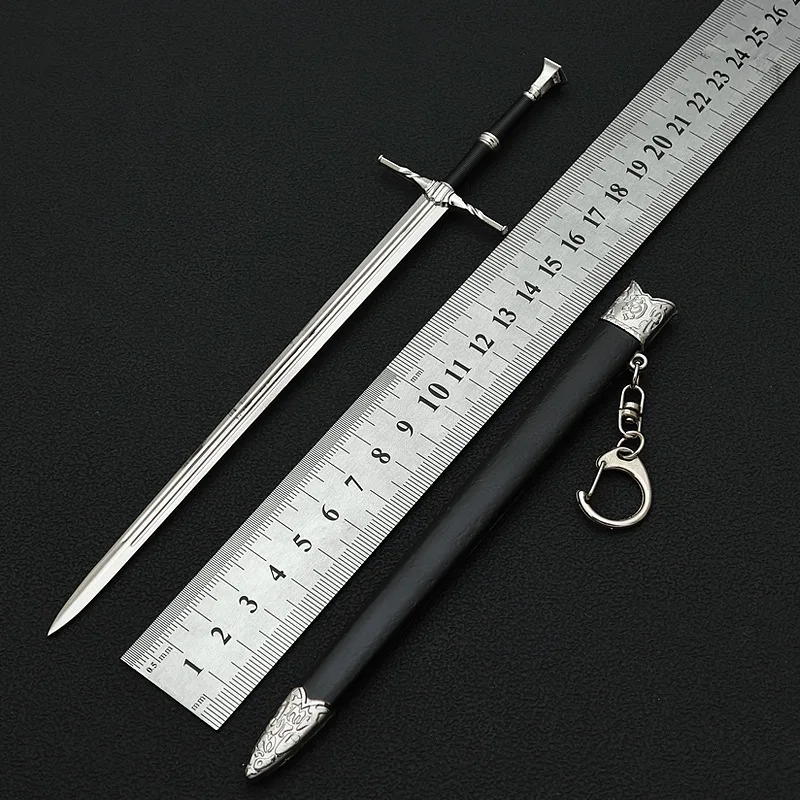 22 سنتيمتر Additem السيف لعبة المفاتيح الشكل الطرفية المعادن الحرفية نموذج المشهد الدعائم سطح المكتب الحلي هدايا عيد اللعب