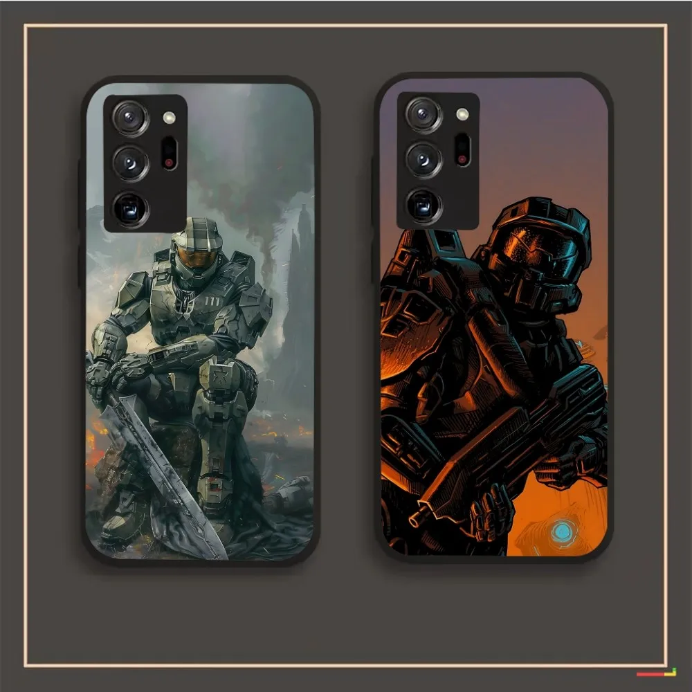 Чехол для телефона H-Halo UNSC для Samsung S24, S25 22,30, Note20, Ultra,Lite, Ultra,5G, Plus,FE, черный чехол