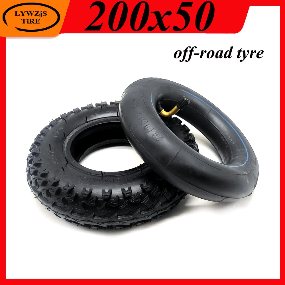 200x50 Off Road Tire for Razor, Dolphin Electric Scooter  Accessories 8 Inch 8x2 Antiskid Pneumatic Tyre