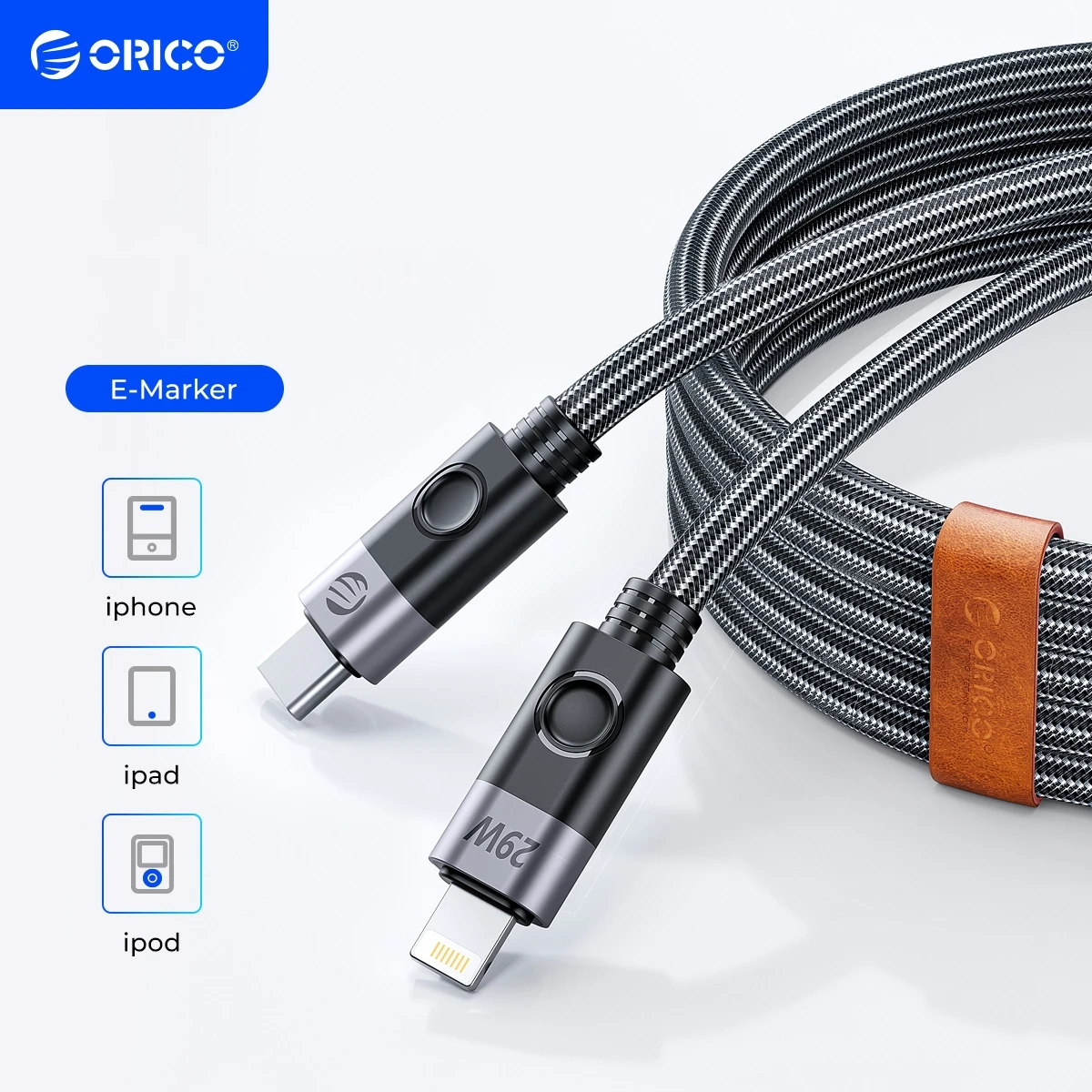 ORICO PD 29W USB C to C Cable MacBook USB C Fast Charging for iPhone Charger Type C Cable for iPhone 14 13 12 Pro Max