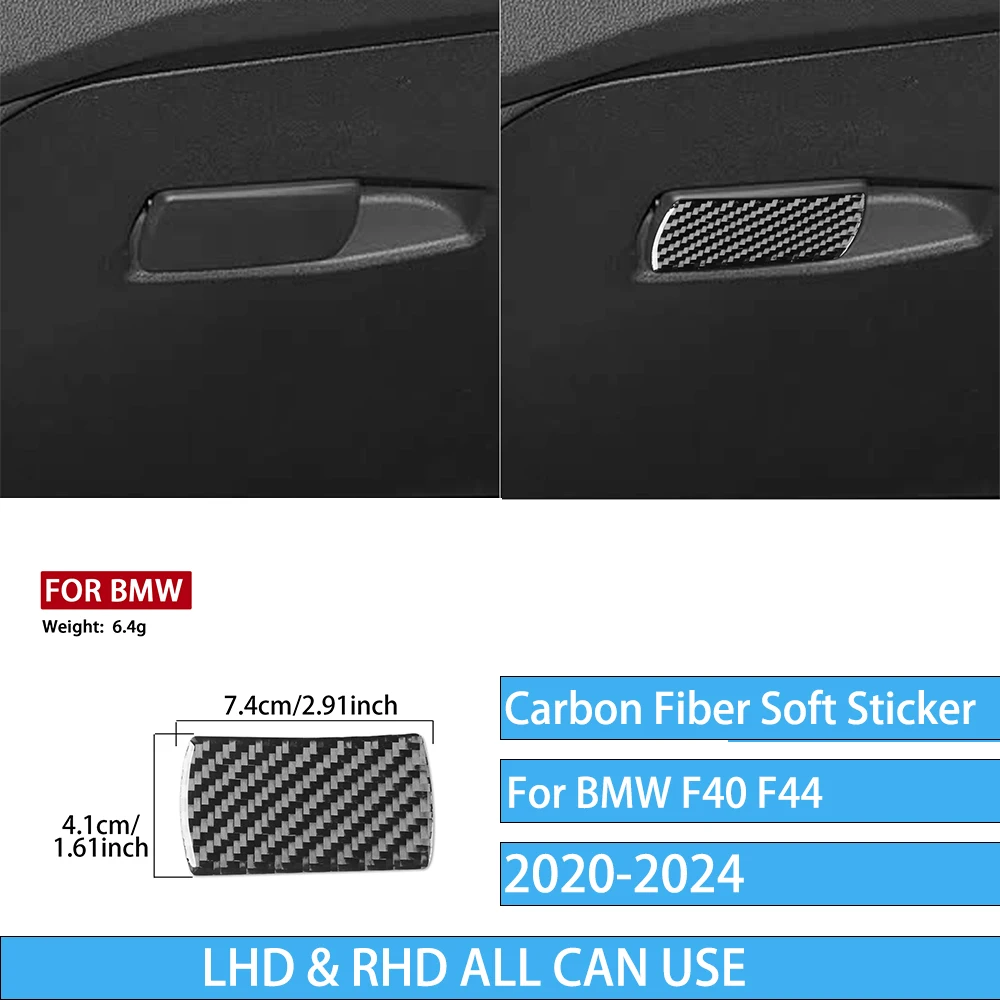 Echte carbon fiber auto-accessoires zwarte trim cover zachte sticker voor BMW 1/2 Serie F40 F44 2020 2021 2022 2023 2024