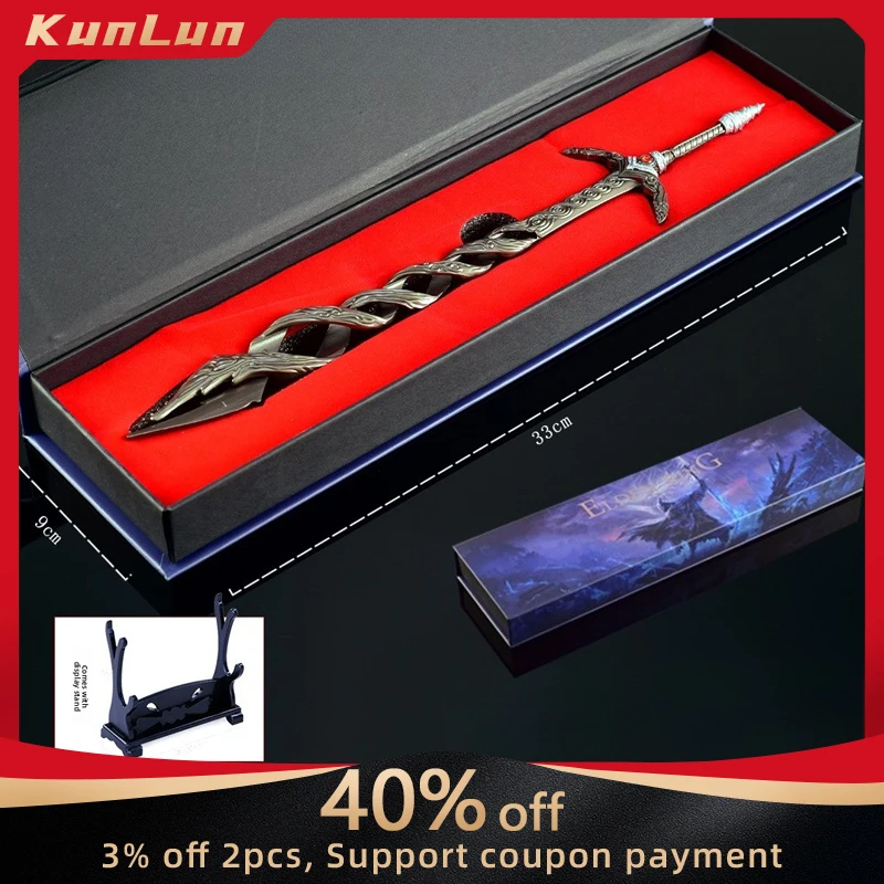 30 CM Eldenn Japanese Game Peripherals Godslayer's Greatsword Metal Craft Weapons Model Gift Box Collectible Ornaments Boy Toy