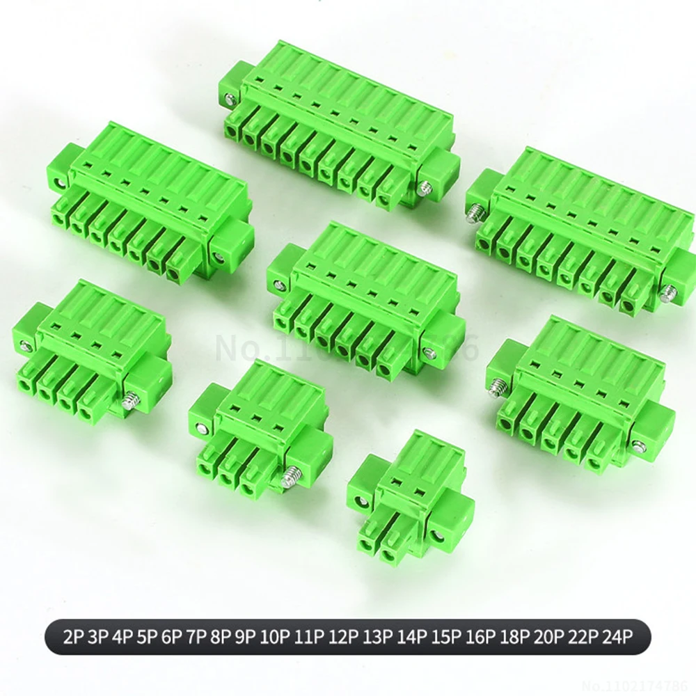 (1 Set) 15EDGKDM + 15EDGVM 15EDGRM - 3.5mm locking terminal blocks straight/angled pin KF 2EDGKDM/VM/RM 3.5