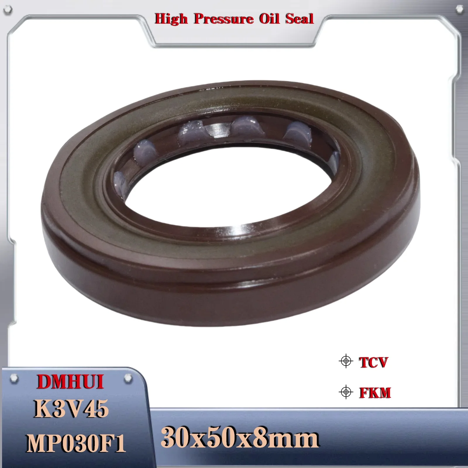 

30x50x8/TCV/FKM For Kawasaki K3V45 MP030F1 Hydraulic Piston pump Oil seal,Used in Hydraulic Pump/Motor Rotary Shaft Seal