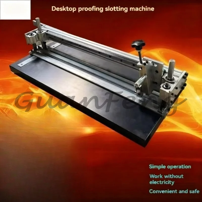 Manual V-Grooving Machine, Grey Cardboard Slotting Sampling Machine for Gift Box Rigid Box Making