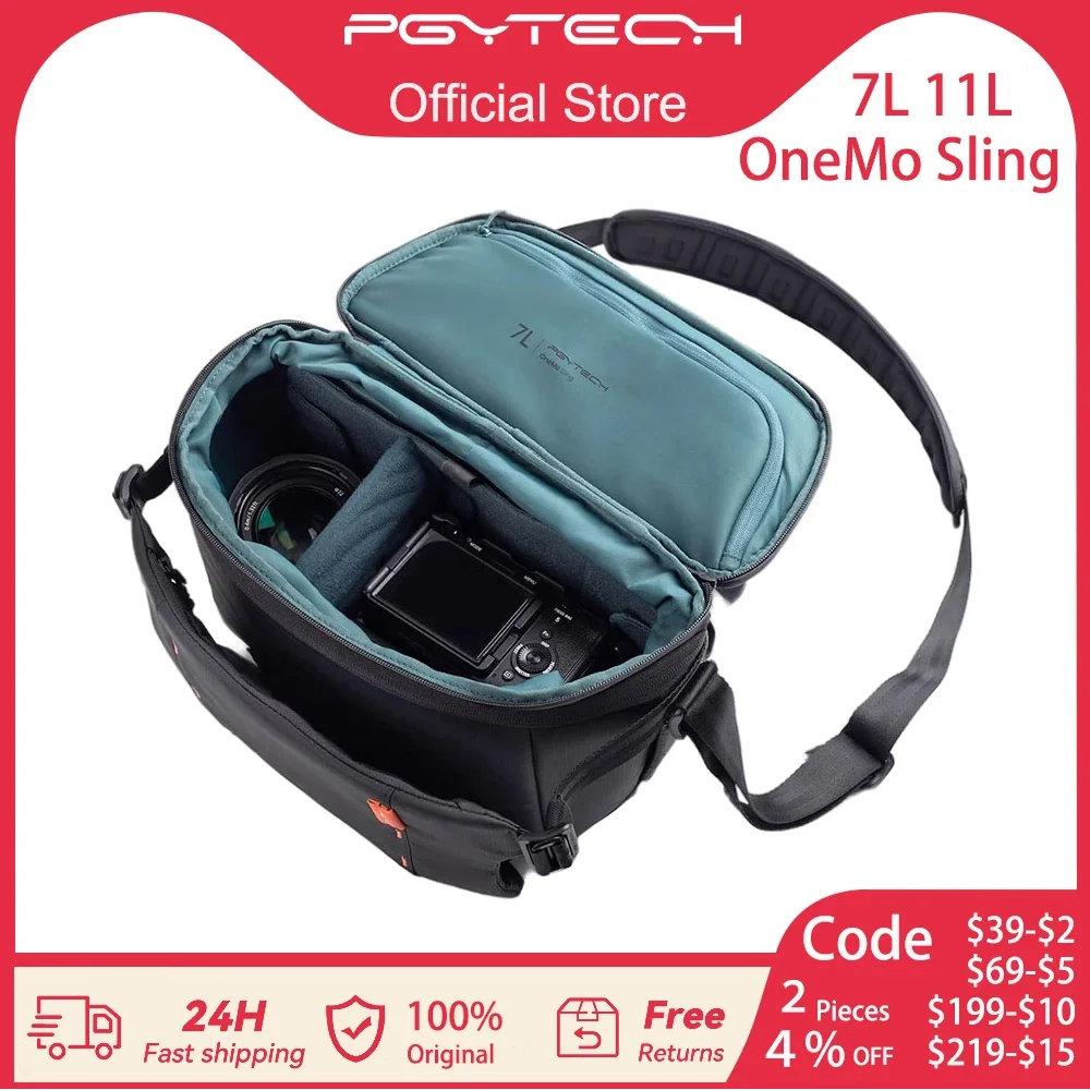 PGYTECH OneMo 슬링백 크로스바디 카메라 가방, DSLR 및 미러리스 카메라용, 사진 가방, 남녀 공용, 7L 11L, 최신형