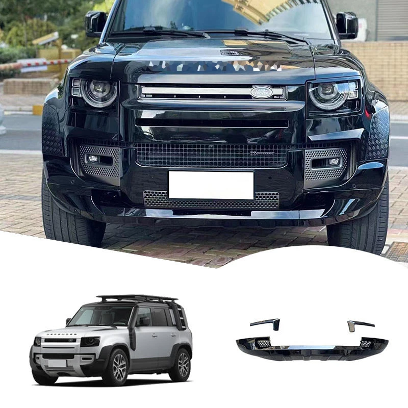 

Front Bumper Lip for 2022 2023 Land Rover Defender Front Bumper Lip Spoiler Splitter Diffuser Front Splitter Spoiler