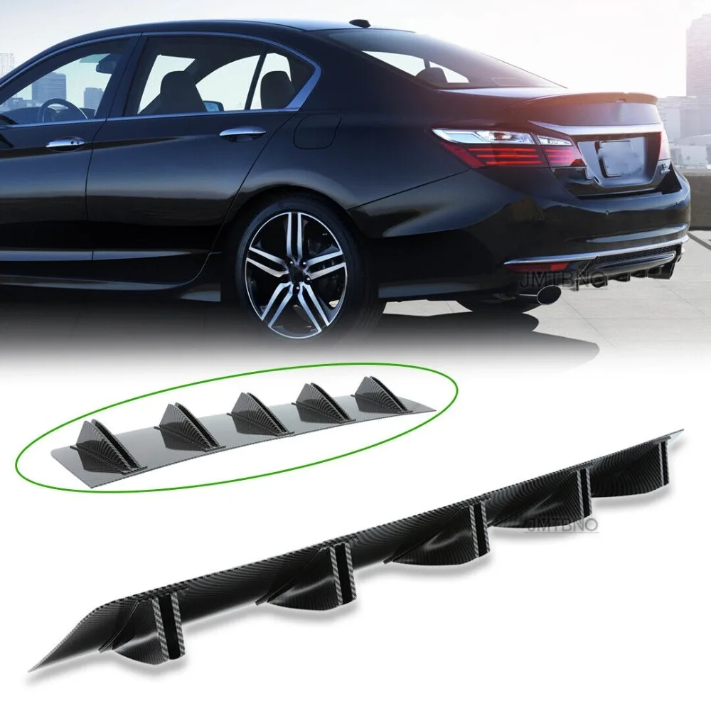 

Carbon Fiber Rear Lip Bumper Diffuser 10 Fins Spoiler Splitter For Honda Accord United States