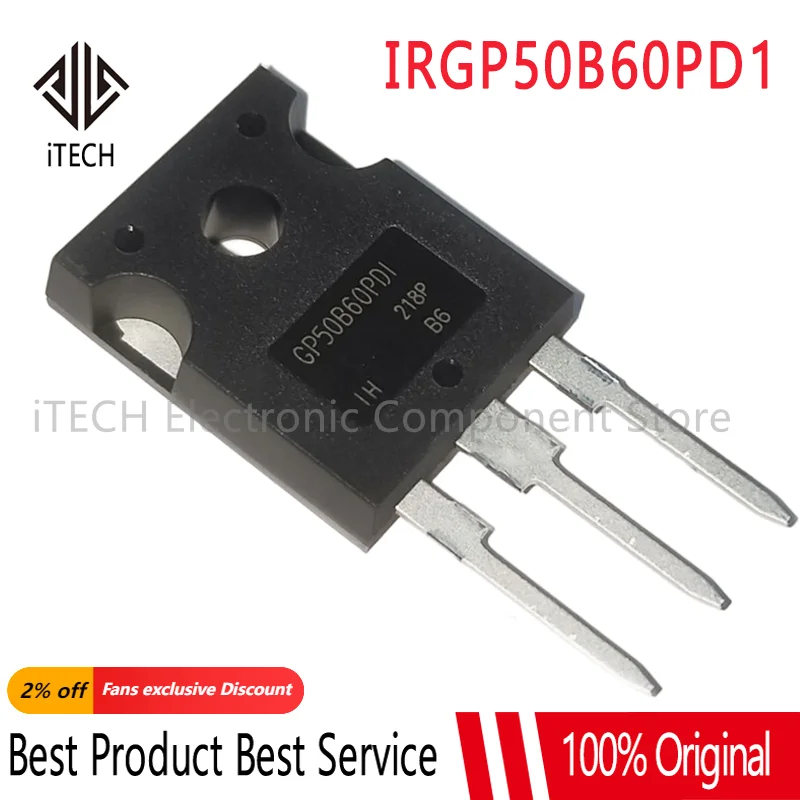 1-10pcs IRGP50B60PD1 GP50B60PD1 New Imported Spot TO-247 New