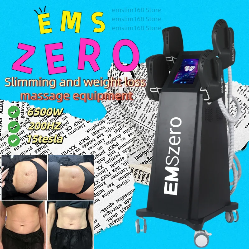 

EMSzero 6500 Вт Мощный массажер для тела Радиочастотный сжигатель жира для мышц для похудения и похудения Салонный формирователь тела