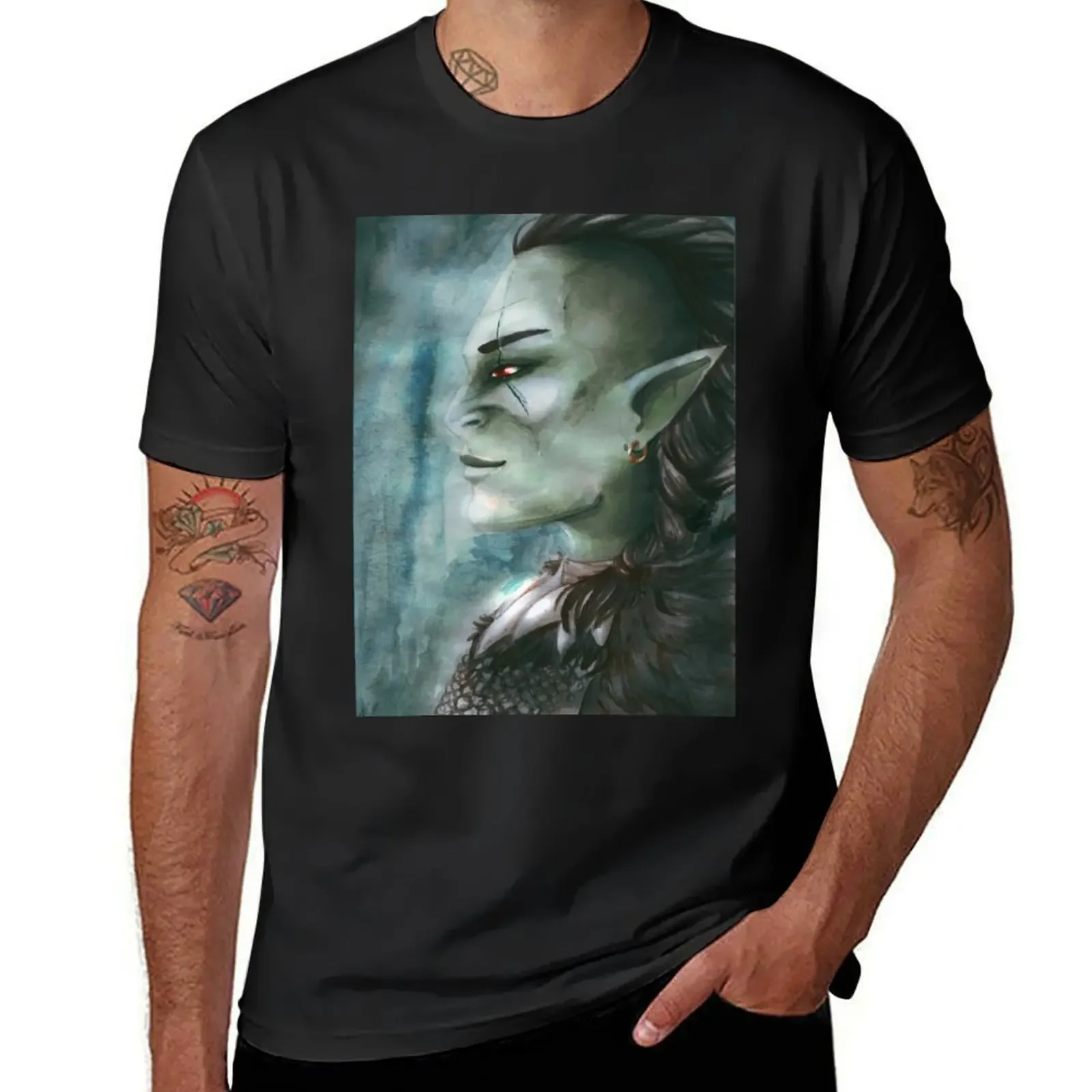 

The Orc T-Shirt vintage clothes graphics Funny t-shirts funny shirt cotton t shirts for men pack