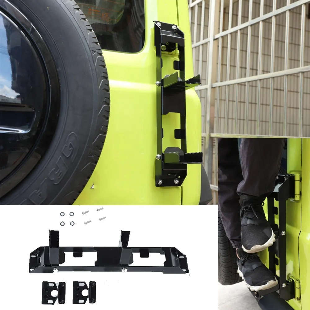 Spedking New Style Body Kit Accessories Telescopic Side Ladder for Suzuki Jimny JB64 JB74 Side Ladder