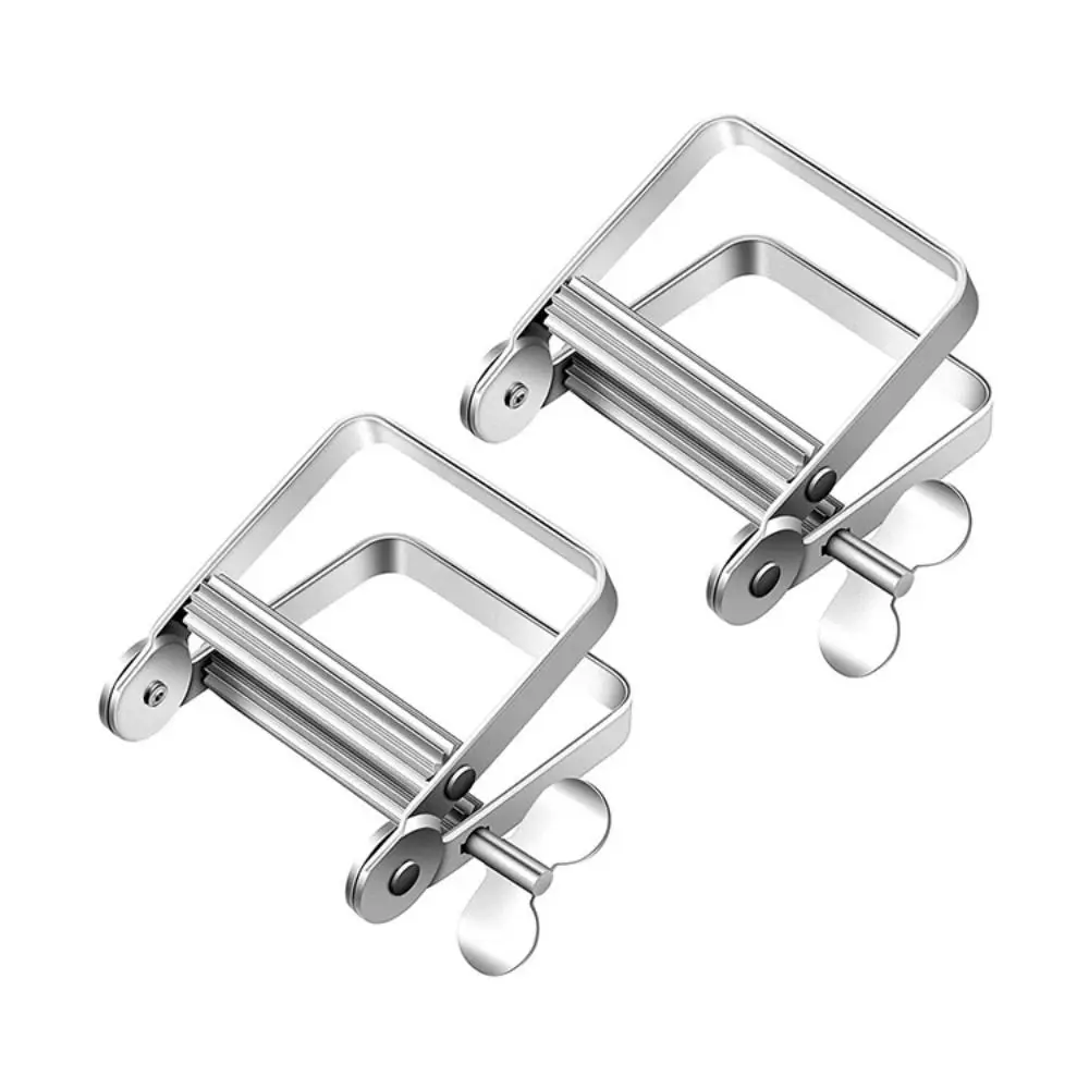 Frosted Rolling Toothpaste Squeezer Aluminum Squeezing Tool Tube Wringer Tightener Silver Tooth Paste Dispenser Household