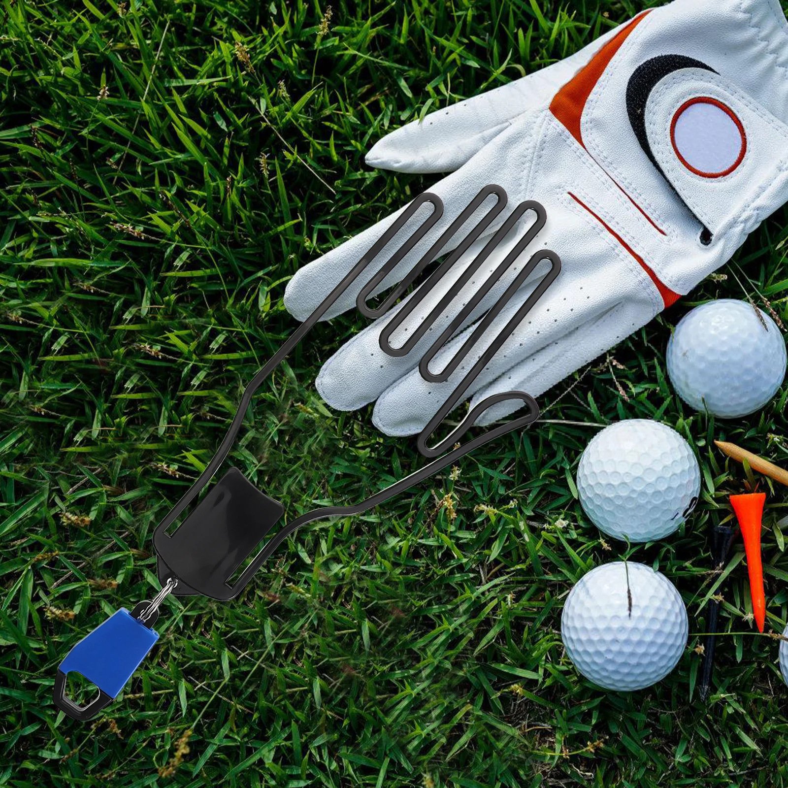 

1Pair Golf Glove Hanger Durable ABS Hook Design Portable Lightweight Maintain Gloves Pristine Condition Belt Glove Clip