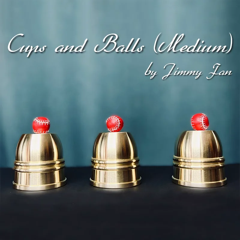 

Cups and Balls (Brass) Classic Magic Tricks Chop Cup Ball Appear Vanish Magia Close Up Illusions Gimmicks Mentalism Balls Jump