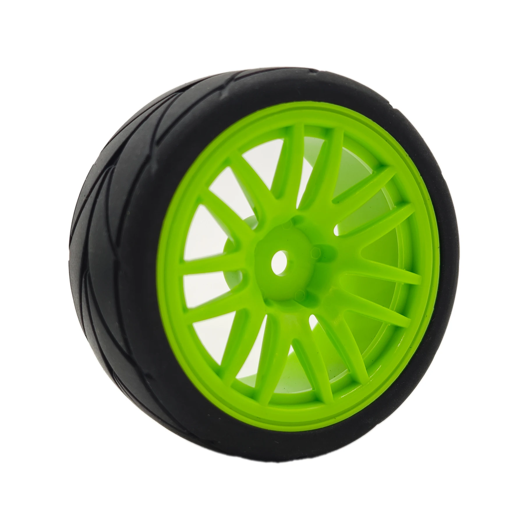 1/10 RC Racing Tires & Wheel Rims Hub 12mm Hex for 1:10 RC On Road Car Tamiya TT01 TT02 XV01 XV02 PTG-2 TA06 HSP HPI Kyosho