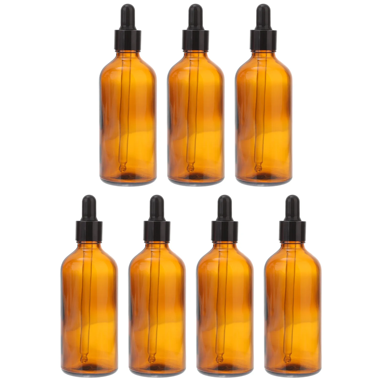 

10Pcs Essential Oil Dropper Bottles Dark Color Silicone Head Leakproof Reusable Travel Perfume Medicine Storage Bottles