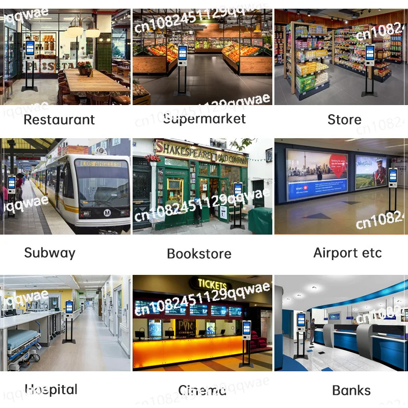Fast food self-service kiosk Touch screen self-service kiosk Restaurant self-service ordering kiosk Android operating system