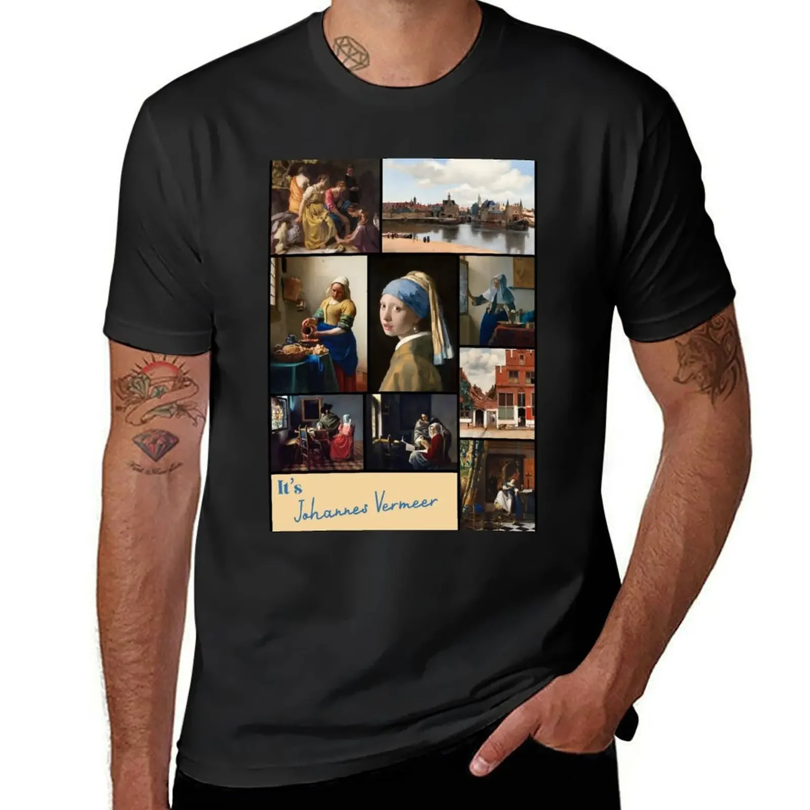 It’s Johannes Vermeer Collection - Art T-Shirt oversized customs design your own shirts men