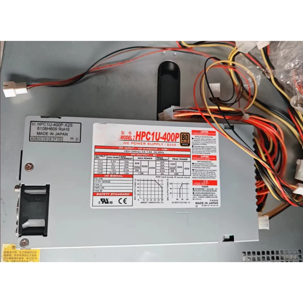 HPCIU-400P HPCIU-400P-X2S HPC1U-400P HPC1U-400P-X2S 80PLUS/ErP Energy-Saving, High-Efficiency 1U Size
