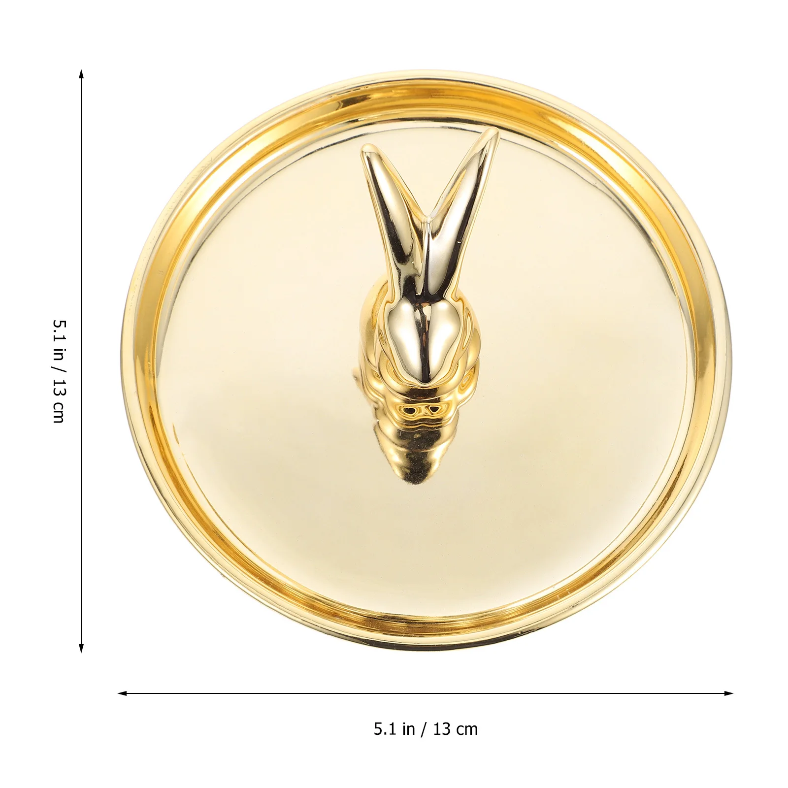 

1Pcs Rabbit Shaped Ceramic Jewelry Dish Storage Tray for Bracelets Rings Necklace Watch Holder Desktop Organizer Decor