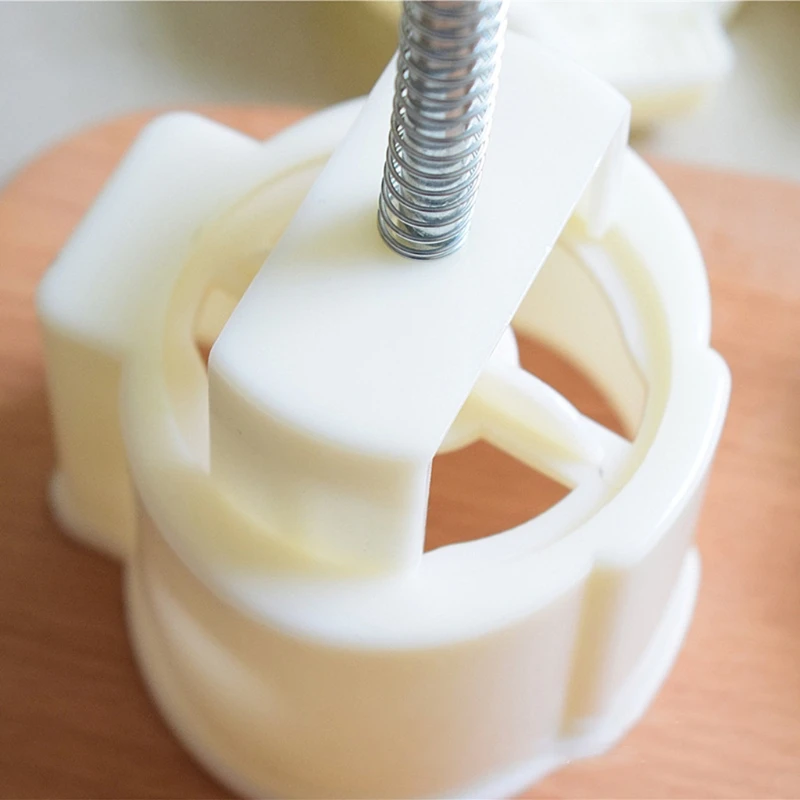 Moon Cake Mould Hand Pressure Cookies Cutter Smooth Exquisite Pattern Lantern
