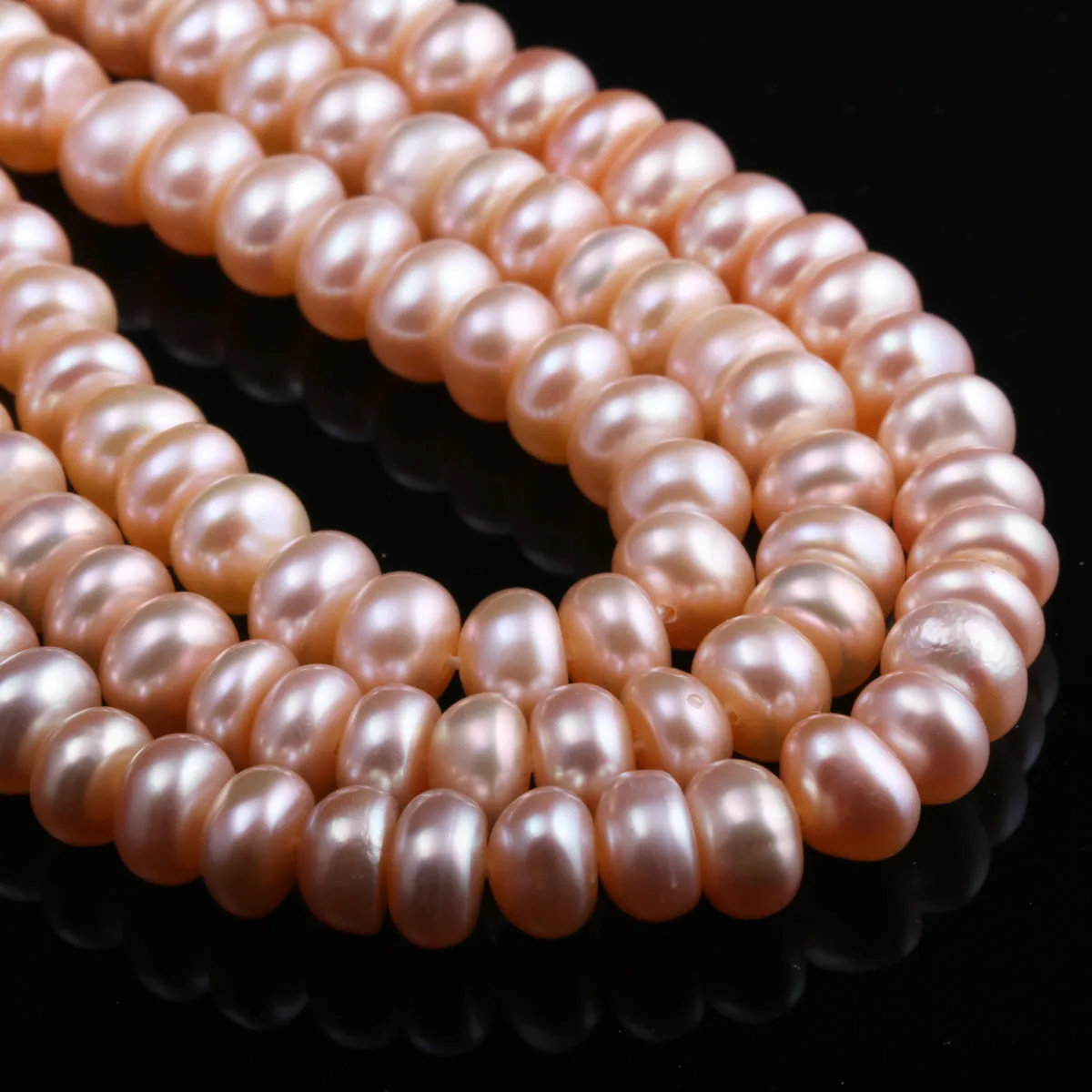 100% Natural Freshwater Pearl Bread Shape Loose Sapcer Beads for Jewelry Making Supplies DIY Women Necklace Bracelet Accessories