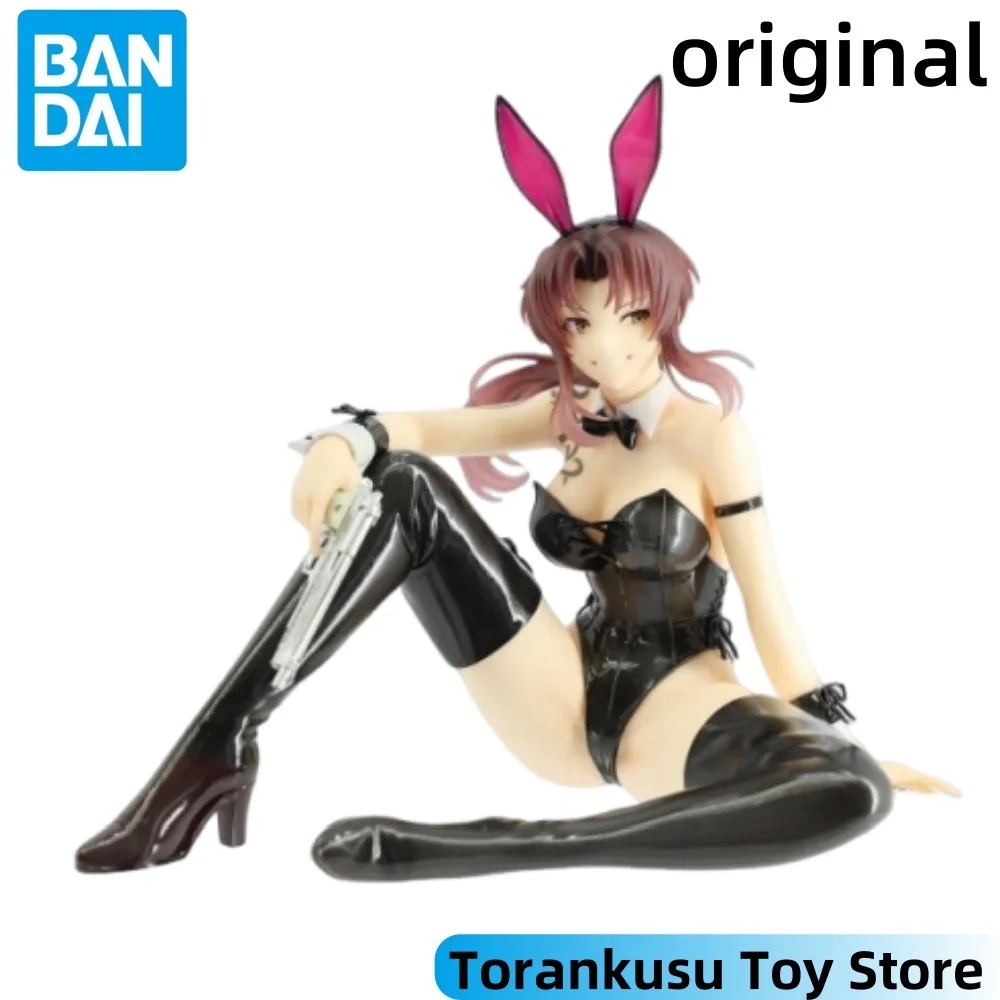 

BANDAI Black Lagoon Anime Revy One-Seventh Carat Bunny Girl Action Figures Model Figurine Original Figuarts COllection Toys