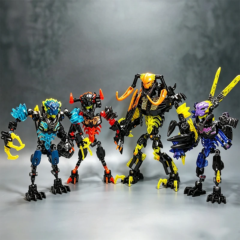 Nuevas Figuras de Guerreros Bionicle, Bloques de Construcción, Set de Ladrillos, Umarak el Destructor, Bestia de Lava, Gali Robot Mecánico, Juguete para Niños, Regalos para Niños