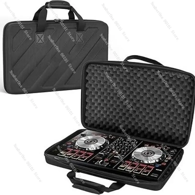 DJ Controller Storage Bag, Compatible with Pioneer and Portable Dual-channel Controllers, Black Protective Carry Bag, Home