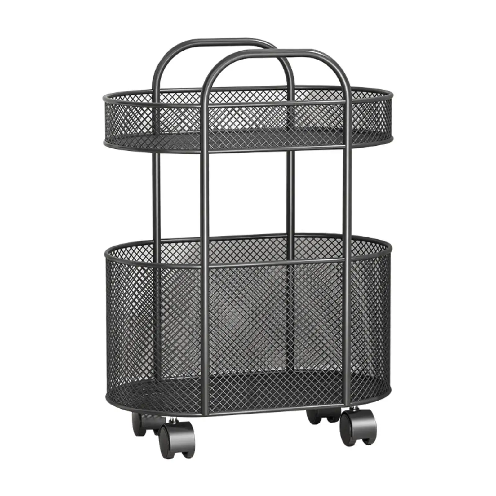 Rolling Book Cart with Wheel Movable File Folder Organizer for Office Dorm