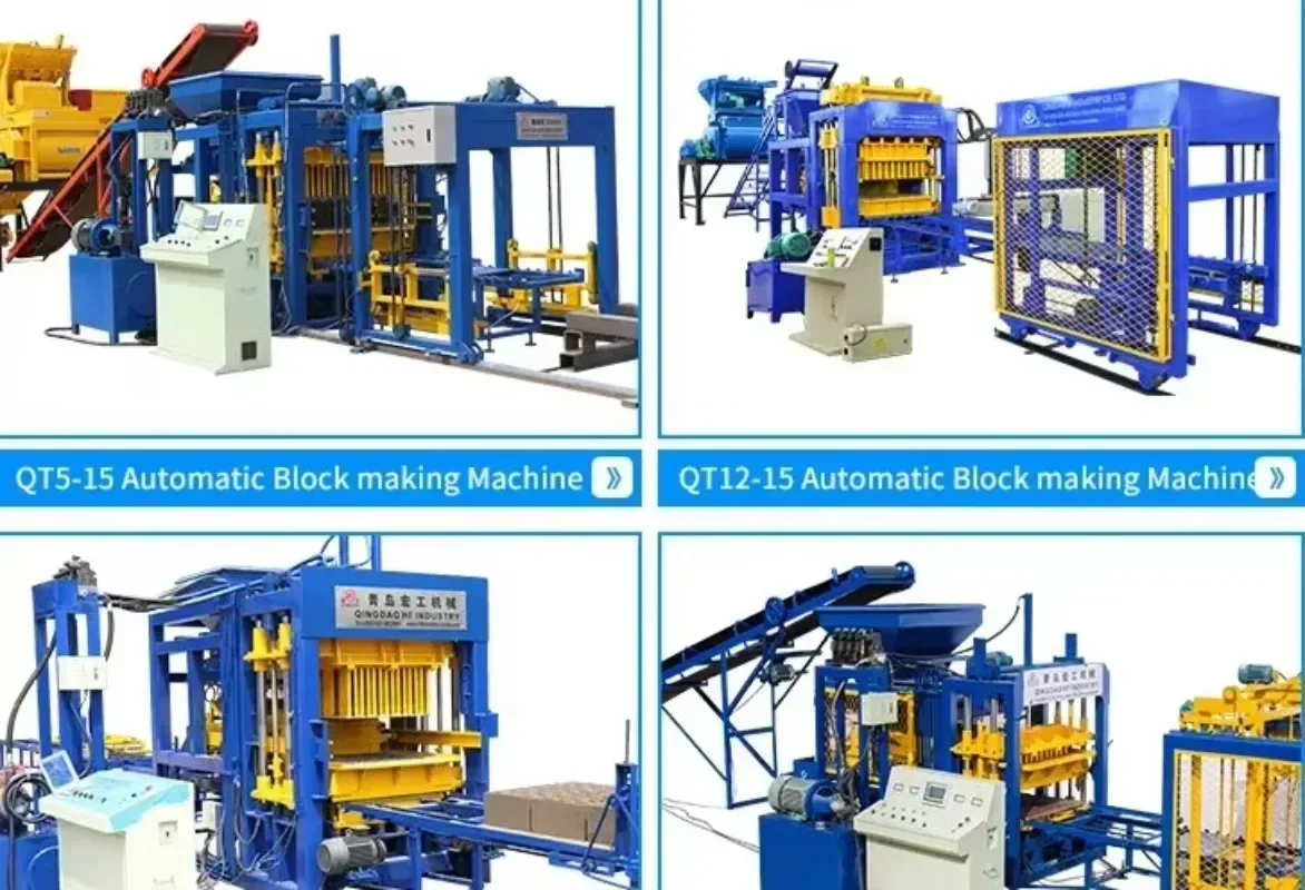 Fully Automatic Cement Brick Making Machine Concrete Paving Blocks Hollow Block Machine Price