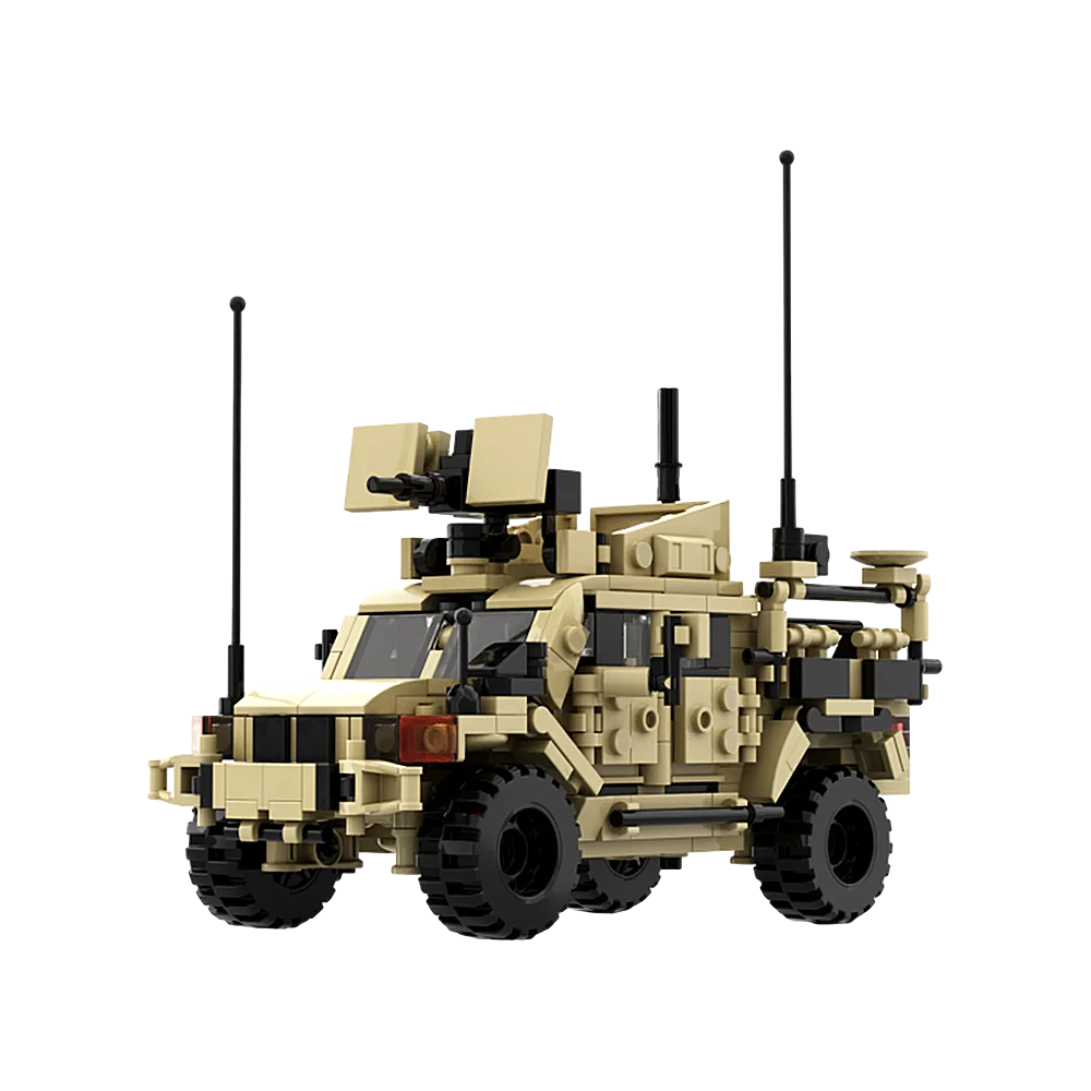 

Gobricks MOC MRAP Cougar Military Armored Car Bricks Military Mine Protected Vehicle Model Building Blocks Toys Birthday Gift