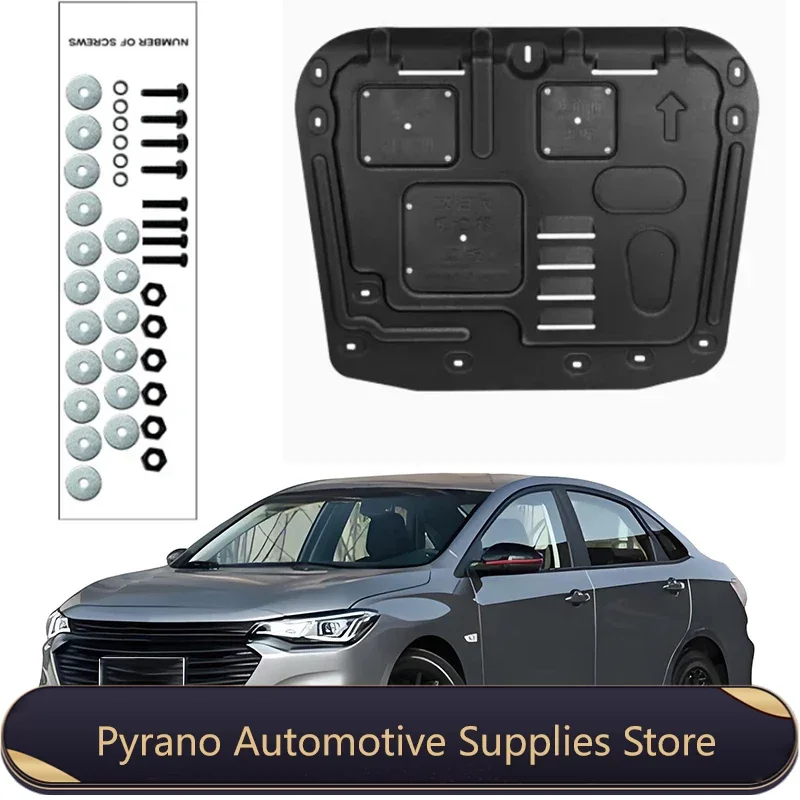 

Black Under Engine Guard Plate Splash Shield Mud Fender Cover For Chevrolet MONZA 2019-2022 1.3L 1.5L 2021 Mudguard Protector