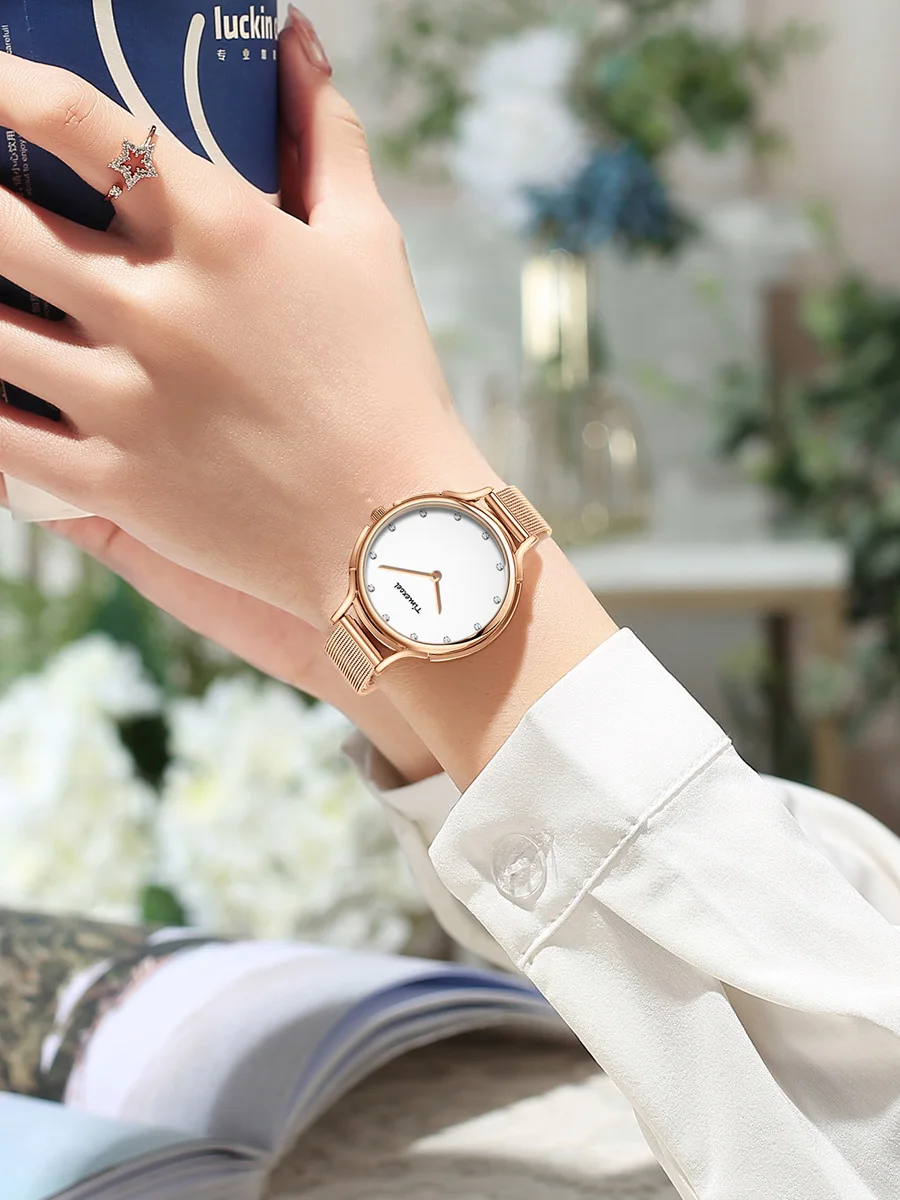 Top Brand Fashion Ladies Watches Stainless Steel Band Quartz Female Wrist Watch Ladies Gifts Clock Relogio Feminino